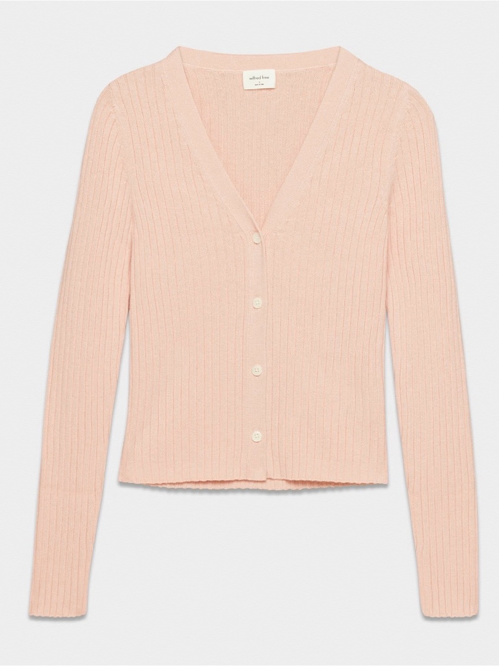 Aritzia Wilfred Free Manila Cardigan in Coral Blush (cardigan only)